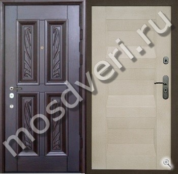 Квартирная дверь эконом класса с отделкой МДФ с двух сторон - купить от производителя Мосдвери Квартирная дверь эконом класса с отделкой МДФ с двух сторон