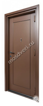 Дверь входная коричневая с терморазрывом КДВ-004 - купить от производителя Мосдвери Дверь входная коричневая с терморазрывом КДВ-004